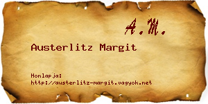 Austerlitz Margit névjegykártya